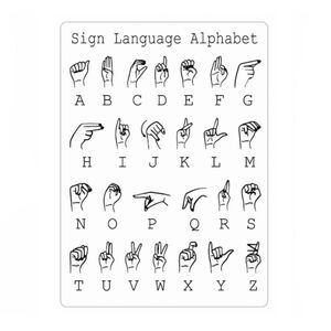 Sign Language ASL Alphabet Magnet